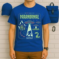 Paranormal Bigfoot Ghosts Aliens Sasquatch UFO Halloween T-Shirt