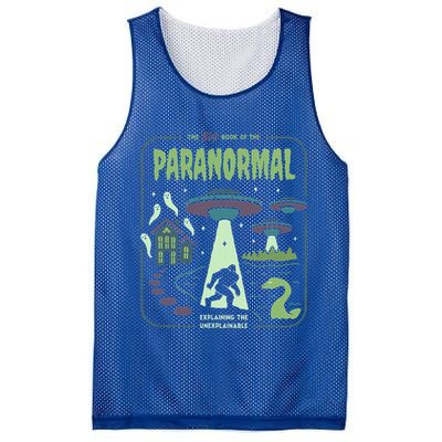 Paranormal Bigfoot Ghosts Aliens Sasquatch UFO Halloween Mesh Reversible Basketball Jersey Tank