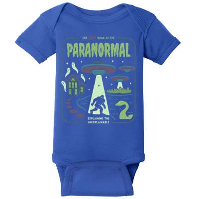 Paranormal Bigfoot Ghosts Aliens Sasquatch UFO Halloween Baby Bodysuit