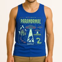 Paranormal Bigfoot Ghosts Aliens Sasquatch UFO Halloween Tank Top