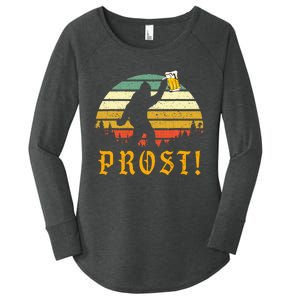 Prost Bigfoot German Oktoberfest Love Drinking Beer Women's Perfect Tri Tunic Long Sleeve Shirt