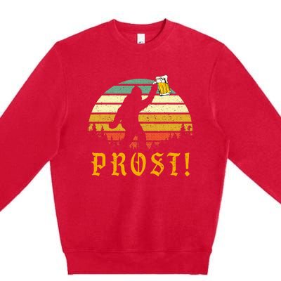 Prost Bigfoot German Oktoberfest Love Drinking Beer Premium Crewneck Sweatshirt