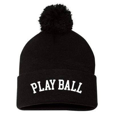 Play Ball Game Day Pom Pom 12in Knit Beanie