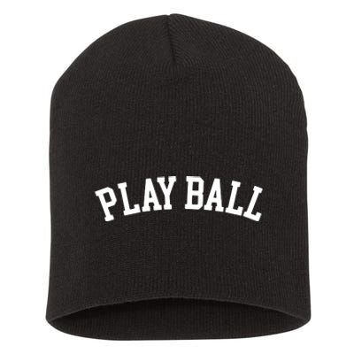 Play Ball Game Day Short Acrylic Beanie