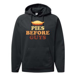 Pies Before Guys Funny Thanksgiving Performance Fleece Hoodie