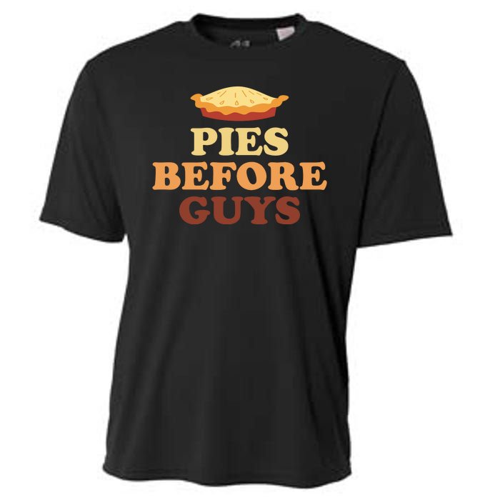 Pies Before Guys Funny Thanksgiving Cooling Performance Crew T-Shirt