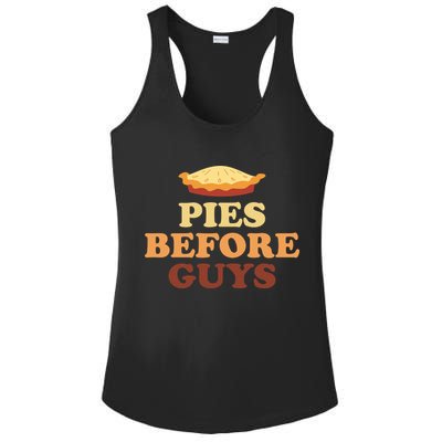 Pies Before Guys Funny Thanksgiving Ladies PosiCharge Competitor Racerback Tank