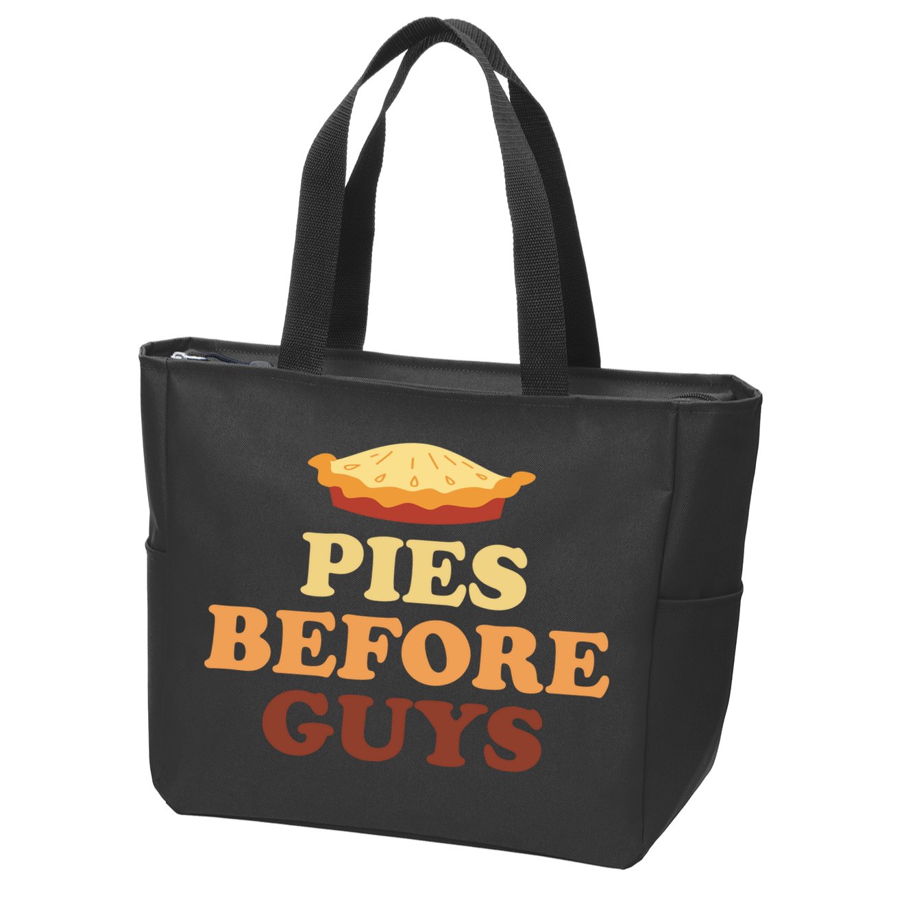 Pies Before Guys Funny Thanksgiving Zip Tote Bag