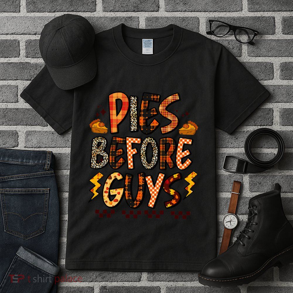 Pies Before Guys Funny Baby Thanksgiving Vibes Groovy Tall T-Shirt