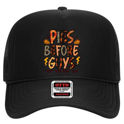 Pies Before Guys Funny Baby Thanksgiving Vibes Groovy Trucker Hat