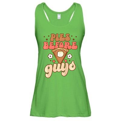 Pies Before Guys Funny Baby Thanksgiving Vibes Groovy Ladies Essential Flowy Tank