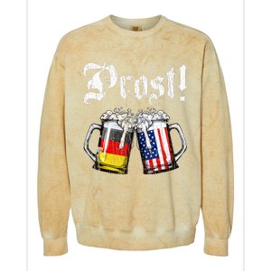 Prost Beer German American Flag Colorblast Crewneck Sweatshirt