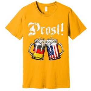 Prost Beer German American Flag Premium T-Shirt