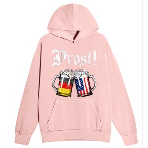 Prost Beer German American Flag Urban Pullover Hoodie