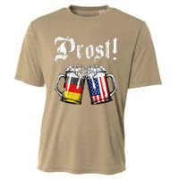 Prost Beer German American Flag Cooling Performance Crew T-Shirt