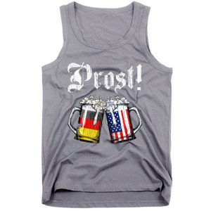 Prost Beer German American Flag Tank Top