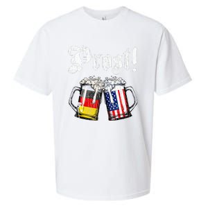 Prost Beer German American Flag Sueded Cloud Jersey T-Shirt