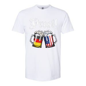 Prost Beer German American Flag Softstyle CVC T-Shirt