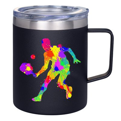 Pickleball Boy Gift 12oz Stainless Steel Coffee Mug
