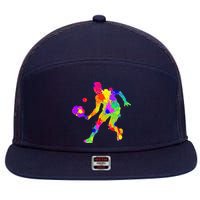 Pickleball Boy Gift 7 Panel Mesh Trucker Snapback Hat