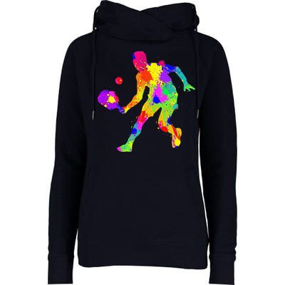 Pickleball Boy Gift Womens Funnel Neck Pullover Hood