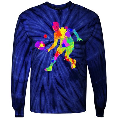 Pickleball Boy Gift Tie-Dye Long Sleeve Shirt