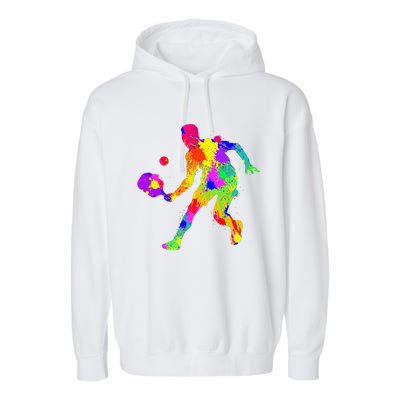 Pickleball Boy Gift Garment-Dyed Fleece Hoodie