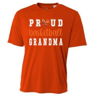 Proud Basketball Grandma Grandmother Of Basketball Player Great Gift Cooling Performance Crew T-Shirt