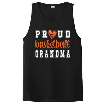 Proud Basketball Grandma Grandmother Of Basketball Player Great Gift PosiCharge Competitor Tank