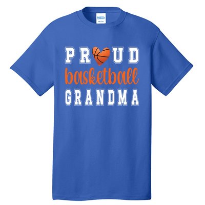 Proud Basketball Grandma Grandmother Of Basketball Player Great Gift Tall T-Shirt