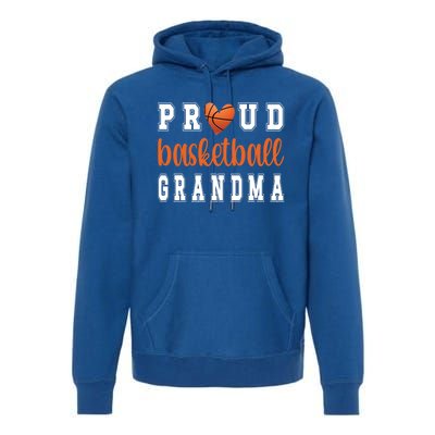 Proud Basketball Grandma Grandmother Of Basketball Player Great Gift Premium Hoodie