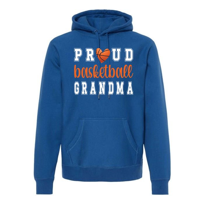 Proud Basketball Grandma Grandmother Of Basketball Player Great Gift Premium Hoodie