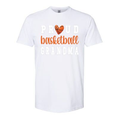 Proud Basketball Grandma Grandmother Of Basketball Player Great Gift Softstyle CVC T-Shirt