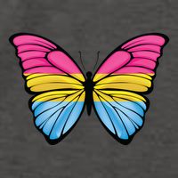 Pansexual Butterfly Hypolimnas Pan Pride Flag Pansexuality Vector Backpack