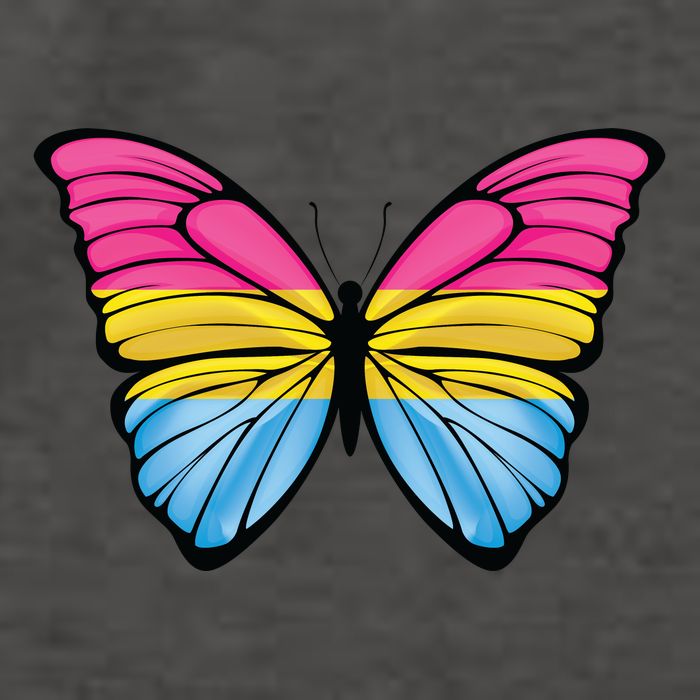 Pansexual Butterfly Hypolimnas Pan Pride Flag Pansexuality Vector Backpack