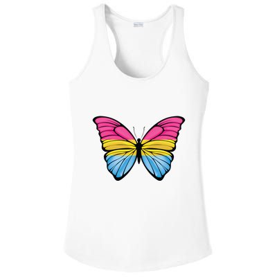 Pansexual Butterfly Hypolimnas Pan Pride Flag Pansexuality Ladies PosiCharge Competitor Racerback Tank