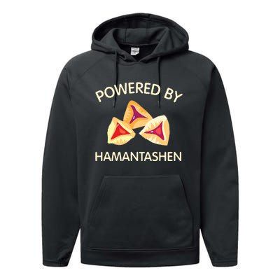 Powered By Hamantashen Happy Purim Costume Party Jewish Performance Fleece Hoodie