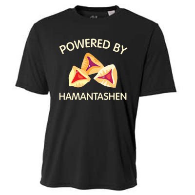 Powered By Hamantashen Happy Purim Costume Party Jewish Cooling Performance Crew T-Shirt