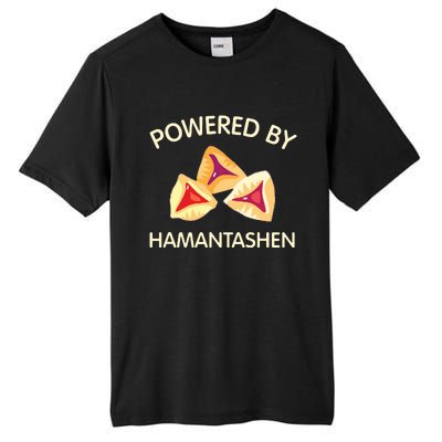 Powered By Hamantashen Happy Purim Costume Party Jewish Tall Fusion ChromaSoft Performance T-Shirt