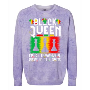 Proud Black History Month Black Queen Juneteenth Gift Colorblast Crewneck Sweatshirt