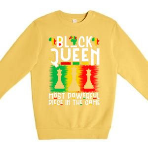 Proud Black History Month Black Queen Juneteenth Gift Premium Crewneck Sweatshirt