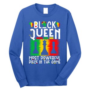 Proud Black History Month Black Queen Juneteenth Gift Long Sleeve Shirt