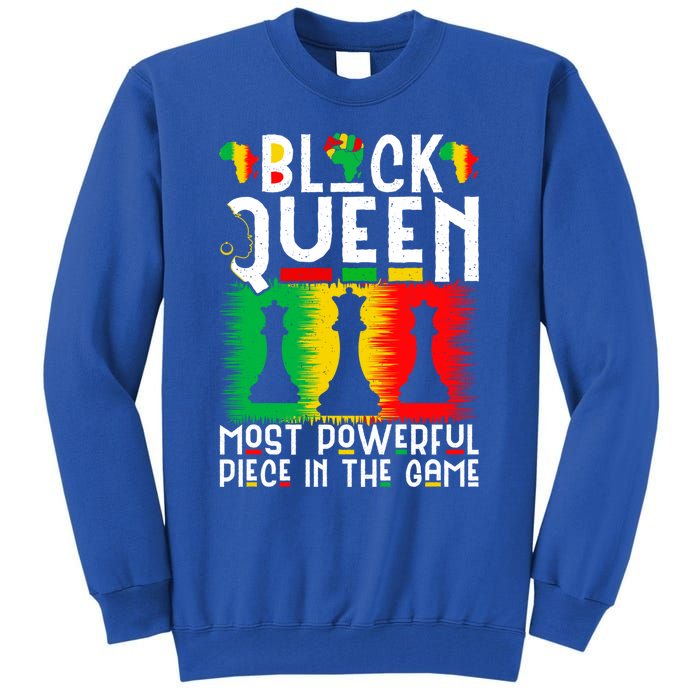 Proud Black History Month Black Queen Juneteenth Gift Tall Sweatshirt