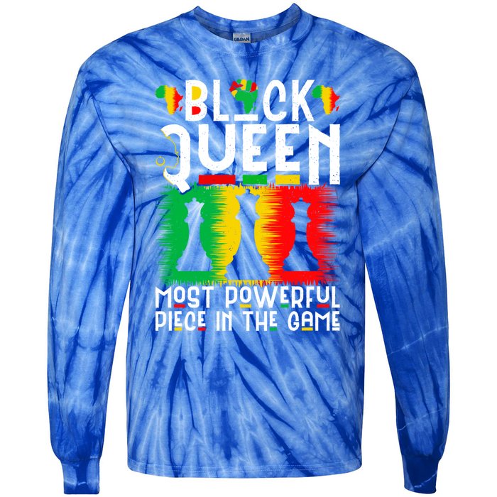 Proud Black History Month Black Queen Juneteenth Gift Tie-Dye Long Sleeve Shirt