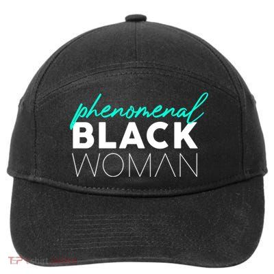 Phenoal Black History Month Feminist Cool Gift 7-Panel Snapback Hat