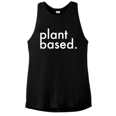 Plant Based Healthy Veganism Gift Ladies PosiCharge Tri-Blend Wicking Tank