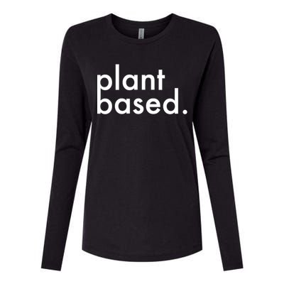 Plant Based Healthy Veganism Gift Womens Cotton Relaxed Long Sleeve T-Shirt