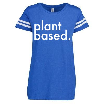 Plant Based Healthy Veganism Gift Enza Ladies Jersey Football T-Shirt