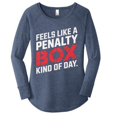 Penalty Box Hockey Feels Like A Penalty Box Kind Of Day Gift Women's Perfect Tri Tunic Long Sleeve Shirt