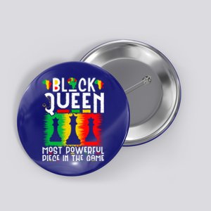 Proud Black History Month Black Queen Juneteenth Funny Gift Button